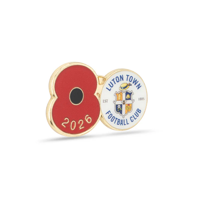 Luton Town Poppy Football Pin 2026 - Image 3