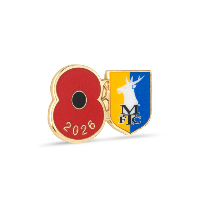 Mansfield Town Poppy Football Pin 2026 - Image 3