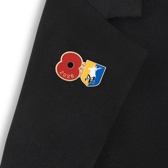 Mansfield Town Poppy Football Pin 2026 - Image 4