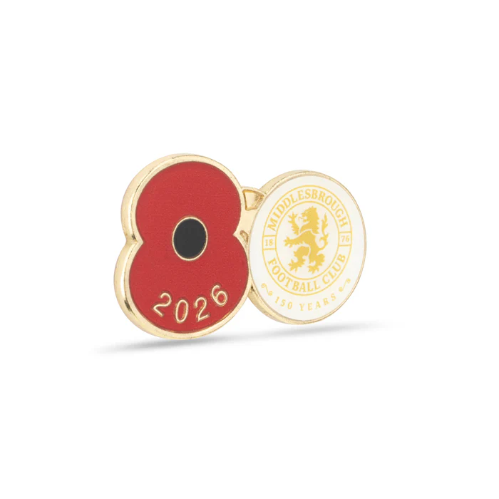 Middlesbrough Poppy Football Pin 2026 - Image 3