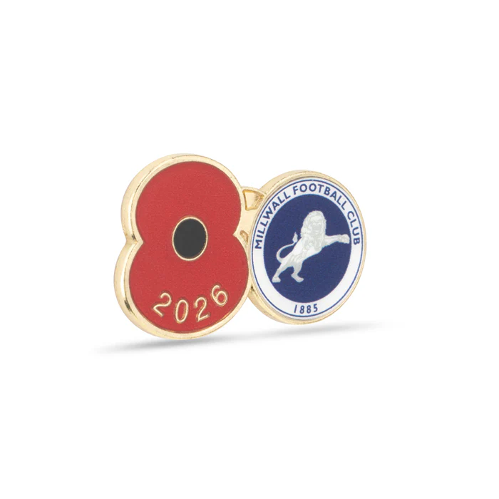 Millwall Poppy Football Pin 2026 - Image 3