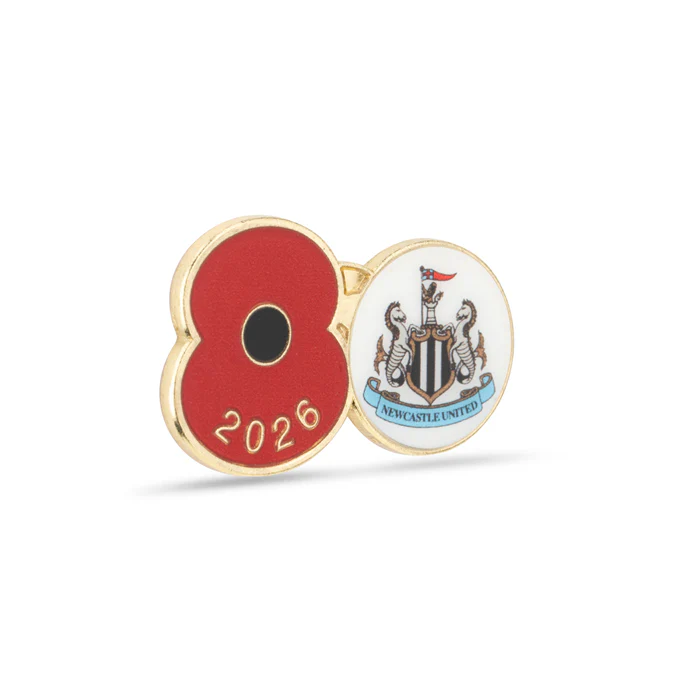 Newcastle United Poppy Football Pin 2026 - Image 3