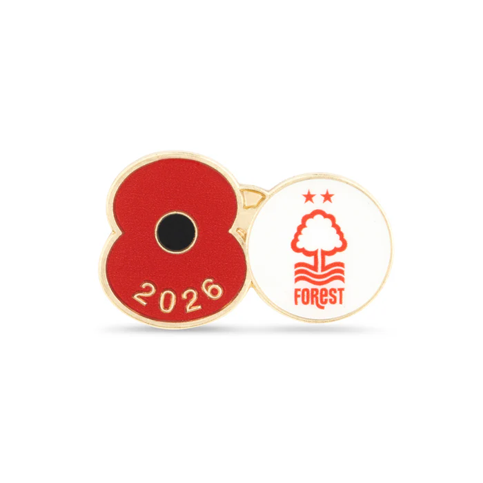 Nottingham Forest Poppy Football Pin 2026