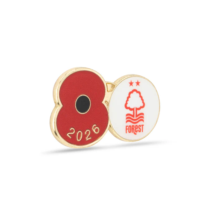 Nottingham Forest Poppy Football Pin 2026 - Image 3