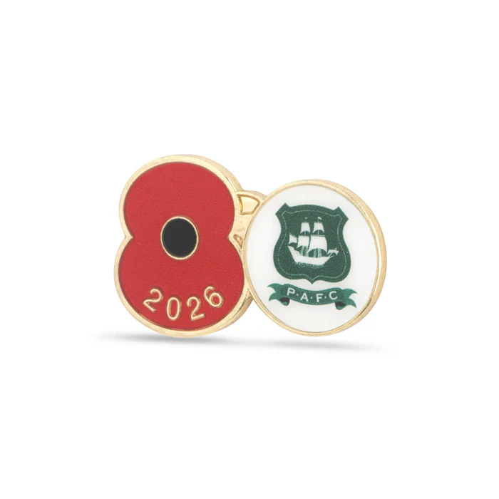 Plymouth Argyle Poppy Football Pin 2026 - Image 2