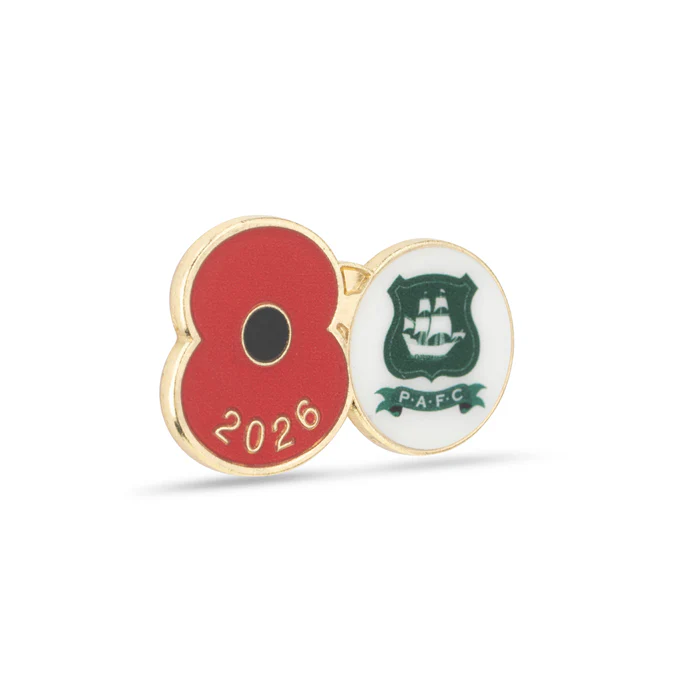 Plymouth Argyle Poppy Football Pin 2026 - Image 3