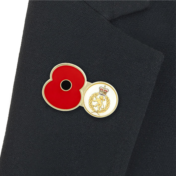 Women's Royal Army Corps Service Poppy Pin - Image 2