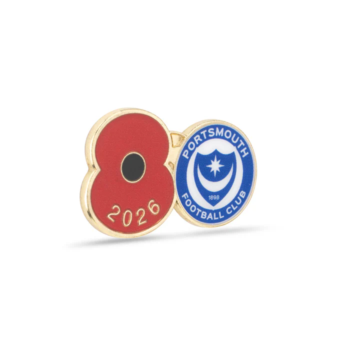 Portsmouth Poppy Football Pin 2026 - Image 3