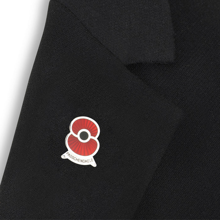 Remembering Passchendaele Poppy Lapel Pin - Image 4