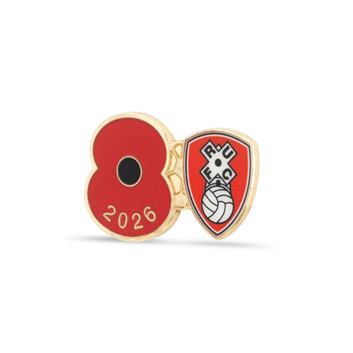 Rotherham United Poppy Football Pin 2026 - Image 2
