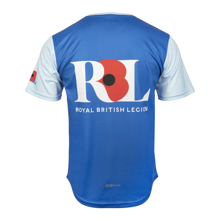 Royal British Legion Blue Tech T-Shirt - Image 2