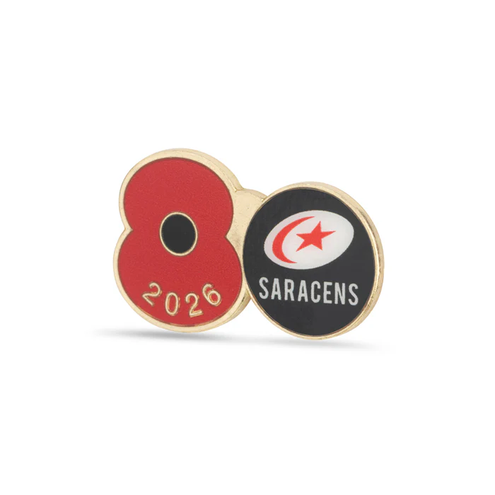 Saracens Poppy Rugby Pin 2026 - Image 2