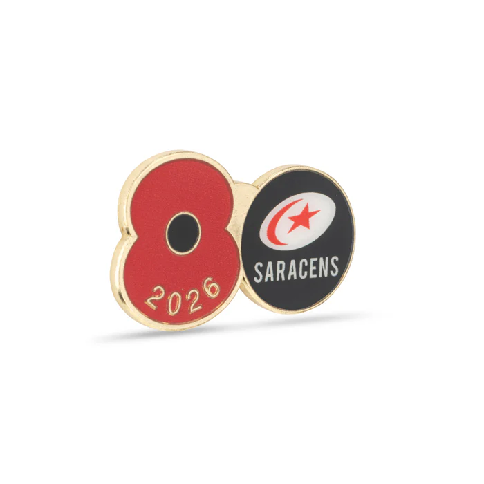 Saracens Poppy Rugby Pin 2026 - Image 3