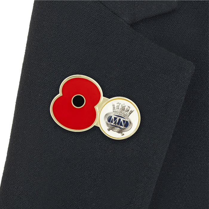 Merchant Navy Service Poppy Pin - Image 2