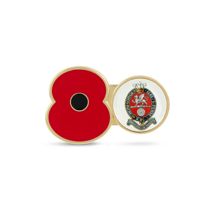 Princess of Wales's Royal Regiment Service Poppy Pin