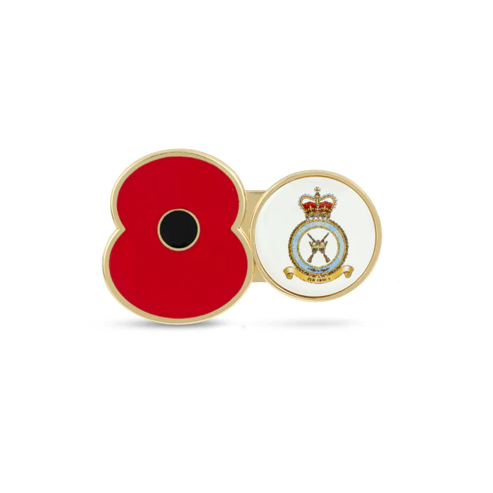 RAF Regiment Service Poppy Pin