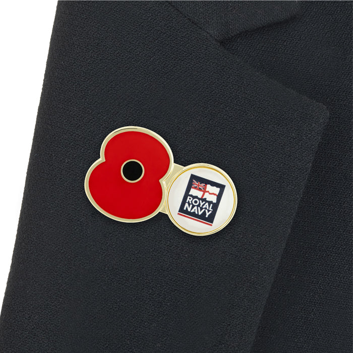 Royal Navy Service Poppy Pin - Image 2