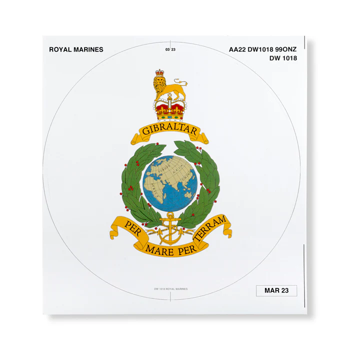 Service Royal Marines Sticker Badge For Medium Wreath