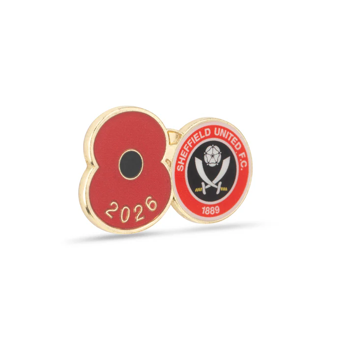 Sheffield United Poppy Football Pin 2026 - Image 3