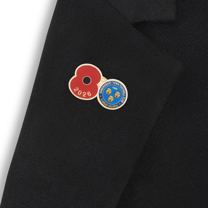 Shrewsbury Town Poppy Football Pin 2026 - Image 4