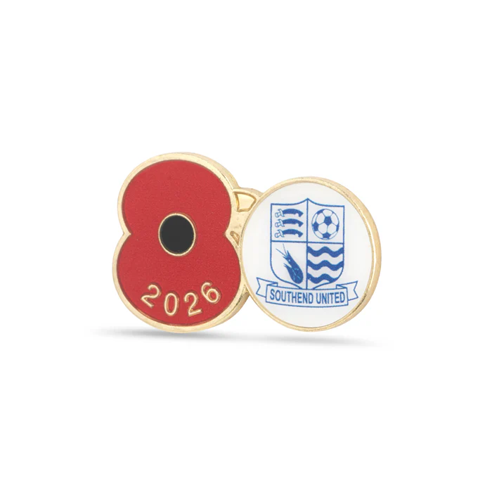 Southend United Poppy Football Pin 2026 - Image 2