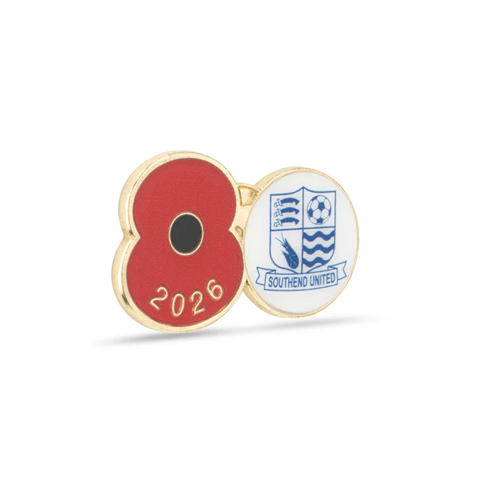 Southend United Poppy Football Pin 2026 - Image 3