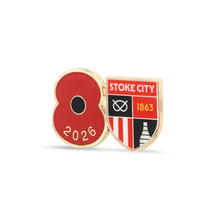 Stoke City Poppy Football Pin 2026 - Image 2