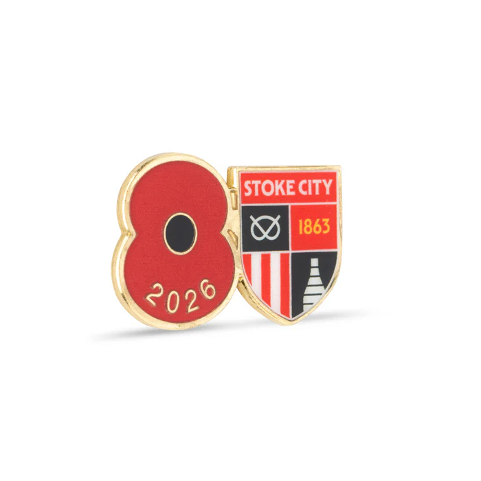 Stoke City Poppy Football Pin 2026 - Image 3