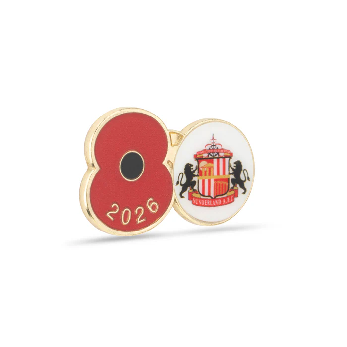 Sunderland AFC Poppy Football Pin 2026 - Image 2