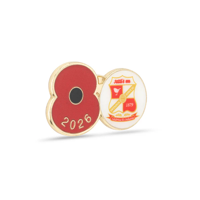 Swindon Town Poppy Football Pin 2026 - Image 3