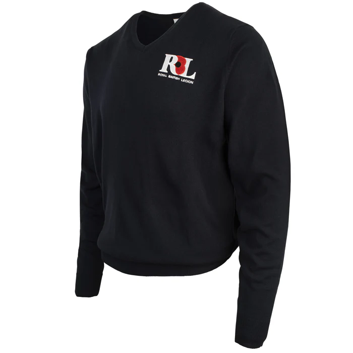 Royal British Legion V-Neck Jumper - Image 2
