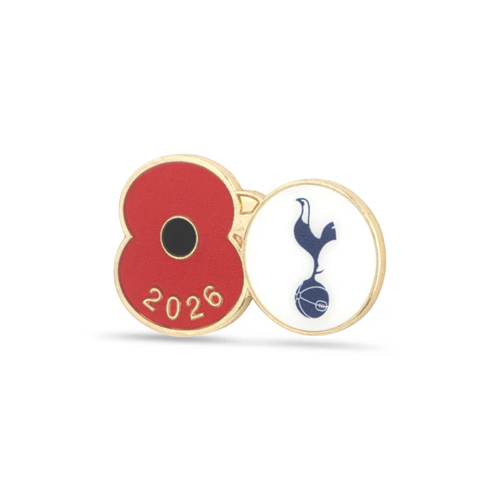 Tottenham Hotspur Poppy Football Pin 2026 - Image 2
