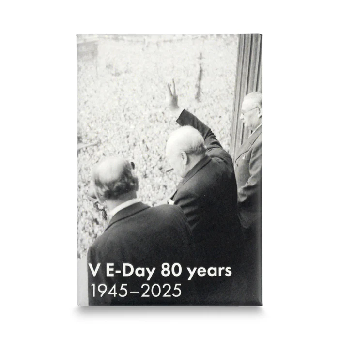 VE Day 80 Churchill Magnet