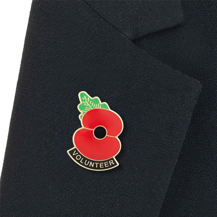 Over 18 ONLY - Poppy Appeal Volunteer Lapel Pin - 100% DISCOUNT will be applied to your basket - Image 2