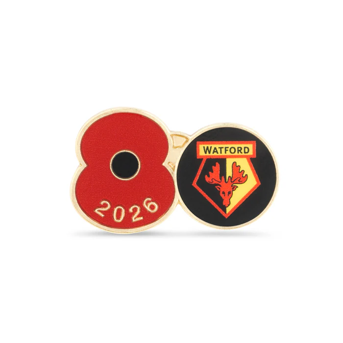 Watford Poppy Football Pin 2026