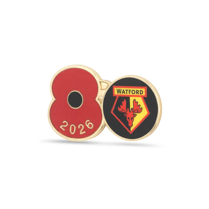 Watford Poppy Football Pin 2026 - Image 2