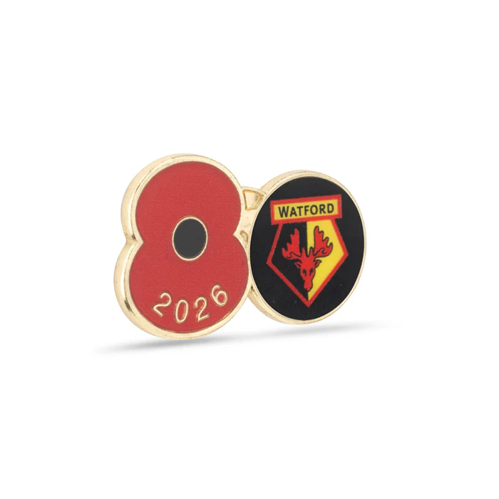 Watford Poppy Football Pin 2026 - Image 3
