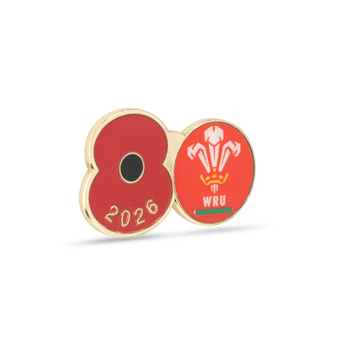 Welsh Rugby Union Poppy Rugby Pin 2026 - Image 3