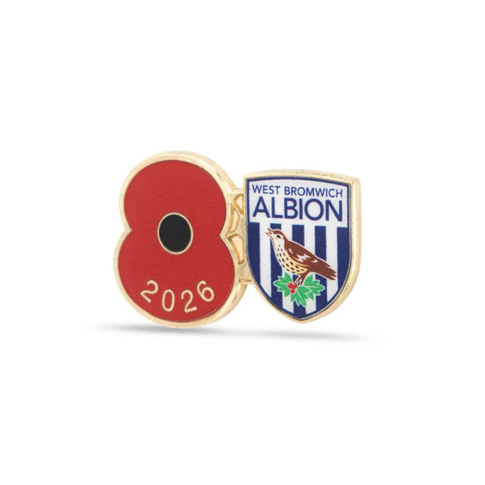 West Bromwich Albion Poppy Football Pin 2026 - Image 2