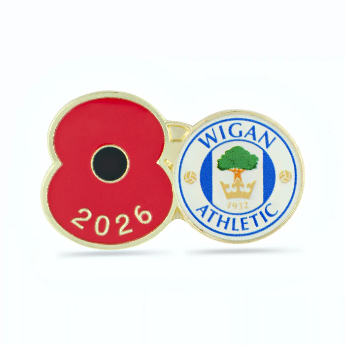 Wigan Athletic Poppy Football Pin 2026