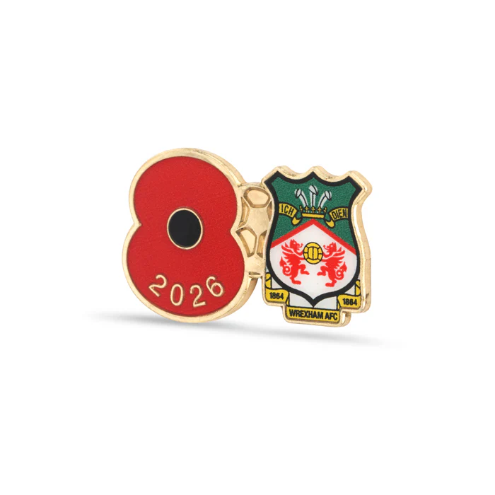 Wrexham AFC Poppy Football Pin 2026 - Image 2